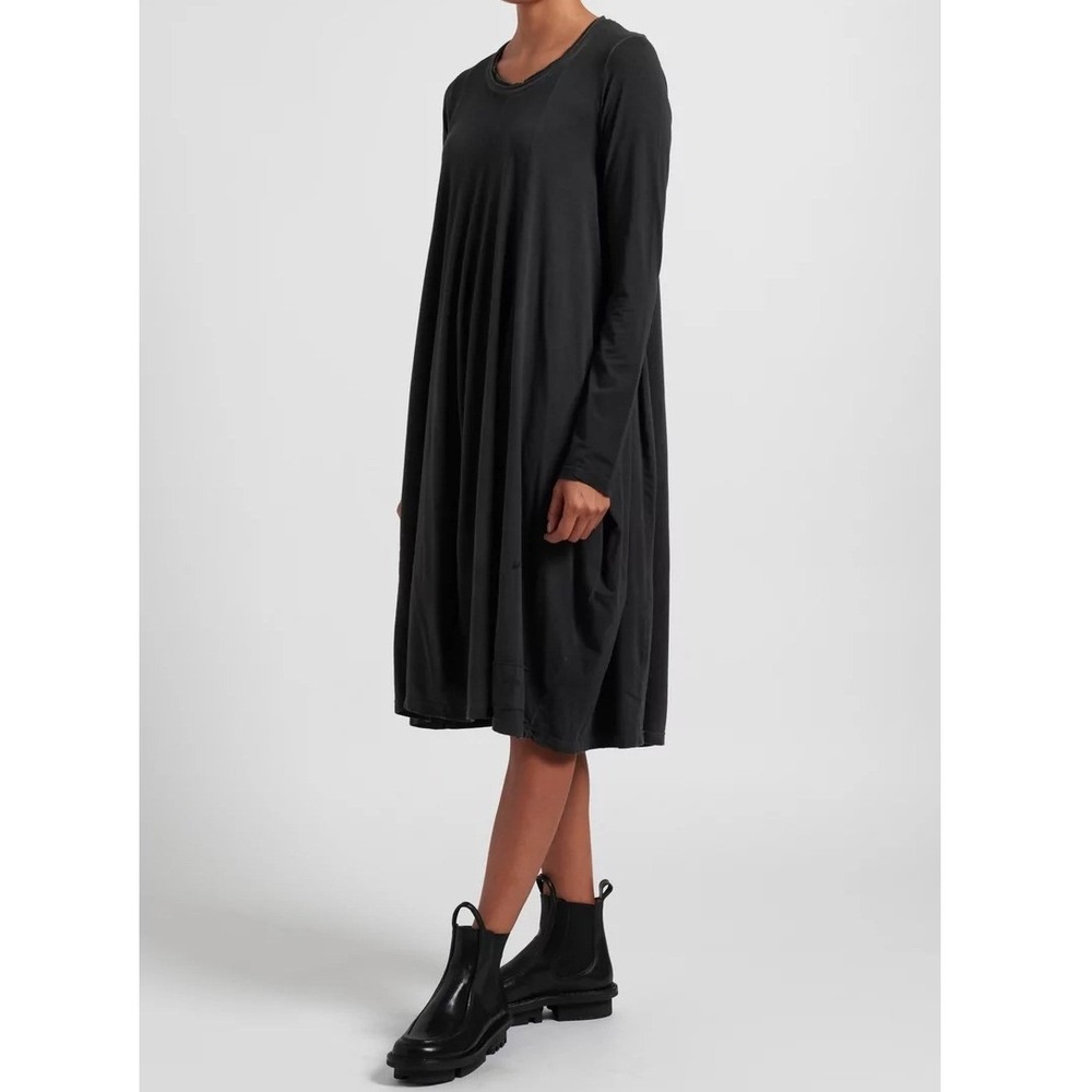 Rundholz Black Label Women's Signature Print A-Line Tunic Dress Gray Small